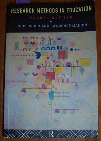 Research Methods in Education Image for Research Methods in Education