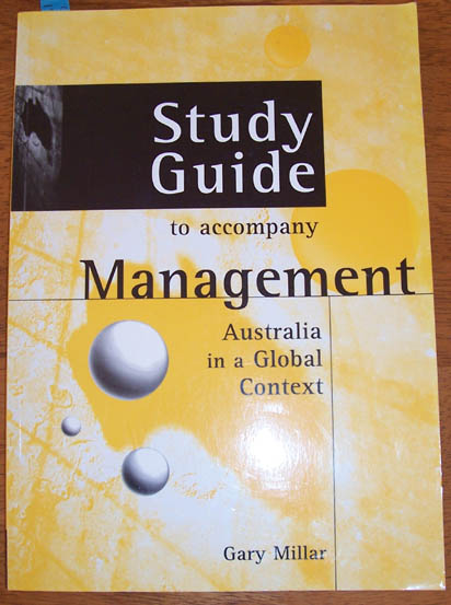 Image for Study Guide to Accompany 'Management: Australia in a Global Context'