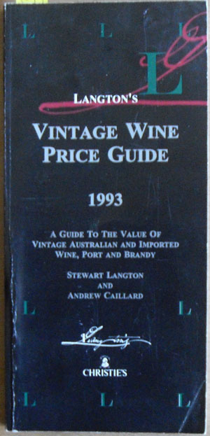 Image for Langton's Vintage Wine Price Guide (1993)