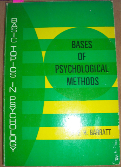 Image for Bases of Psychological Methods