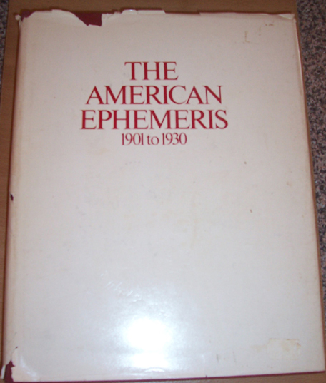 Image for American Ephermeris, The: 1901 to 1930