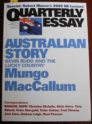 Image for Quarterly Essay: Australian Story (Issue 36, 2009)