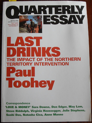 Image for Quarterly Essay: Last Drinks (Issue 30, 2008)