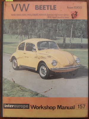 Workshop Manual for Volkswagen Beetle from 1968 Image for Workshop Manual for Volkswagen Beetle from 1968